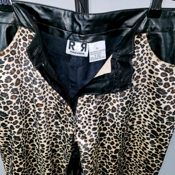 Rave 4 Real Pants - Rave 4 Real Faux Leather Faux fur Pants